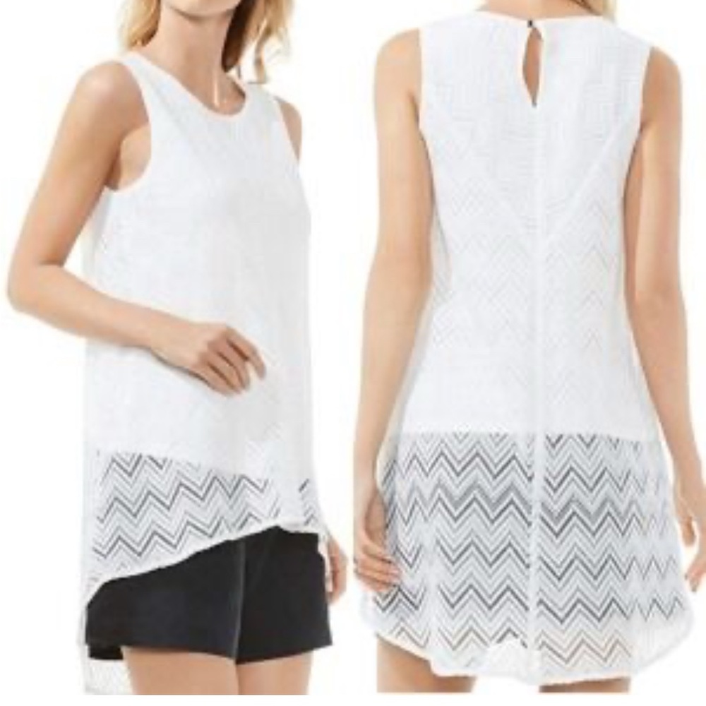 Vince Camuto Cream Textured Top NWOT